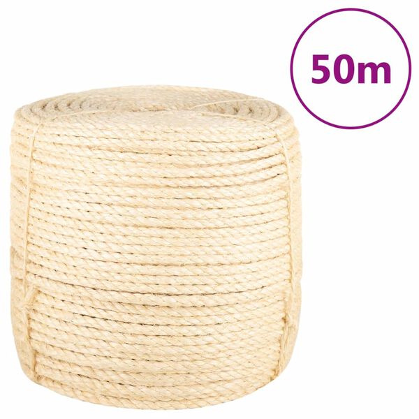 vidaXL K&ouml;ysi 100% Sisal 8 mm 50 m