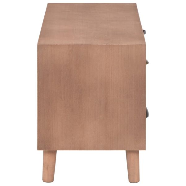 vidaXL TV-kaappi 5 laatikolla 90x30x40 cm täysi mänty