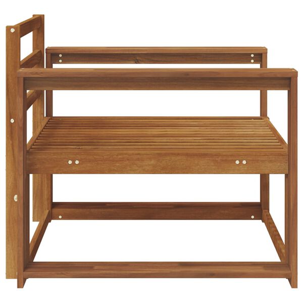 vidaXL Ulkotilan keskisohva Tihe&auml; akasiapuu Luonnollinen