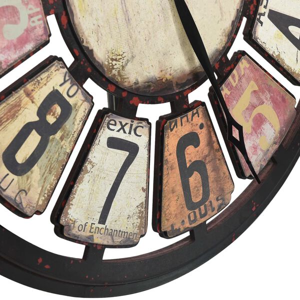 vidaXL Sein&auml;kello moniv&auml;rinen 80 cm MDF