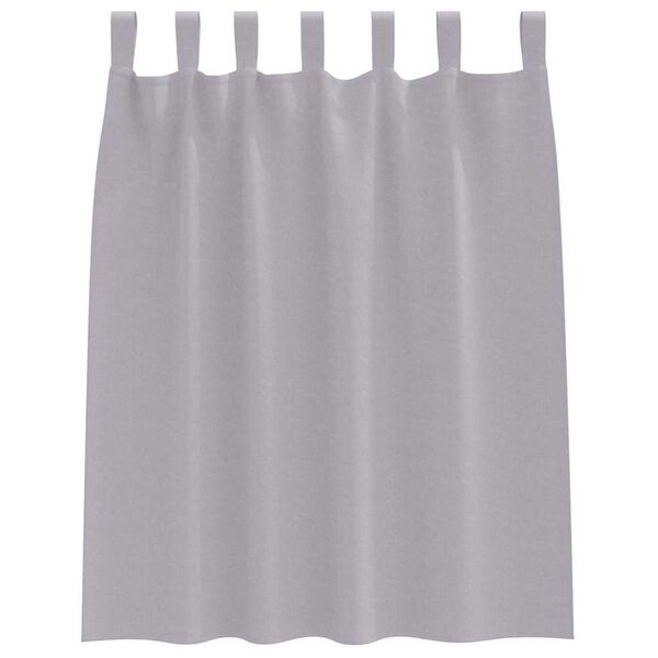 vidaXL Pimentävä verho renkailla 2 pcs Metalli harmaa 140 x 140 cm