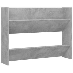 vidaXL Sein&auml;kenk&auml;kaappi betoninharmaa 80x18x60 cm teknisest&auml; puusta
