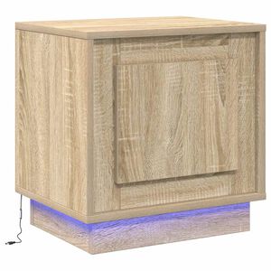 vidaXL Y&ouml;p&ouml;yt&auml;kaappi Sonoman tammi 44 x 34,5 x 45 cm Tekninen puu