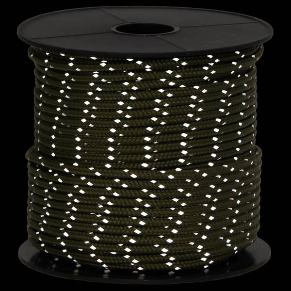 vidaXL Heijastava teltan kiinnitysköysi kiristimillä 50 m 4 mm