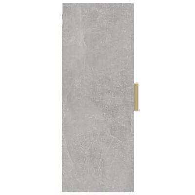 vidaXL Riippuva seinäkaappi betoninharmaa 34,5x34x90 cm