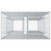 vidaXL Gabion Kohotettu Peti Hopea 90 x 50 x 150 cm Galvanoitu ter&auml;s