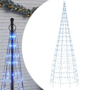 vidaXL LED joulukuusi 550 sinist&auml; LED-valoa 300 cm