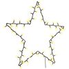vidaXL Jouluvalot Star Silhouette 80 LEDs L&auml;mmin valkoinen