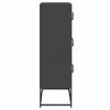 vidaXL Highboard Musta 68x39x123 cm Teräs