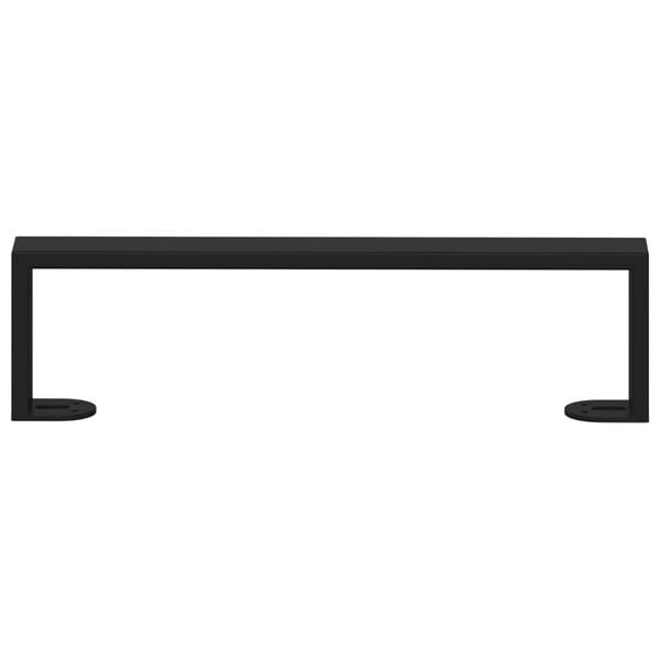 vidaXL Huonekalujalat 2 pcs Musta 37,6 x 4 x 10 mm Rauta