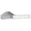 vidaXL Kanan koppi katolla ja pihalla 2 kpl Hopea 8 x 2 x 1,9 m