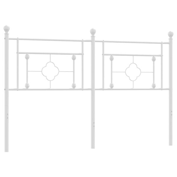 vidaXL Metallinen vaihtop&auml;&auml;ty valkoinen 160 cm