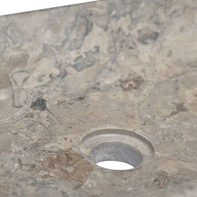 vidaXL Pesuallas harmaa 50x35x10 cm marmori