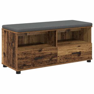 vidaXL Halli penkki Vanha puu 100 x 38 x 46 cm Insin&ouml;&ouml;ripuu ja kangas