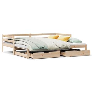 vidaXL Vuodesohva rullilla ja laatikoilla ei patjaa 80x200 cm