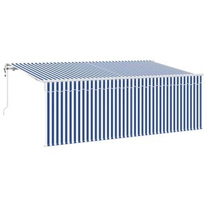 vidaXL Vedett&auml;v&auml; markiisi Sininen 350 x 200 cm kangas