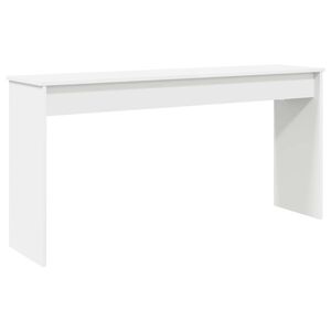 vidaXL N&auml;pp&auml;imist&ouml;jalusta Valkoinen 130 x 32 x 64 cm Tekninen puu