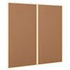 vidaXL Ilmoitustaulu 100 x 100 x 1,4 cm T&auml;ysi m&auml;nty Ruskea Taitettava