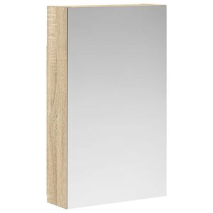 vidaXL Kylpyhuoneen Peilikaappi ovella Sonoman tammi 30 x 10,5 x 50 cm