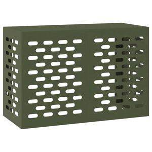 vidaXL Ilmastointilaitteen suoja Oliivinvihre&auml; 90 x 40 x 60 cm Ter&auml;s