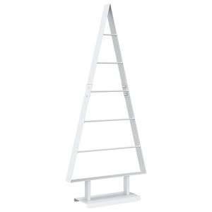 vidaXL Metallinen joulukuusi KUOPIO 90 cm Ter&auml;s valkoinen