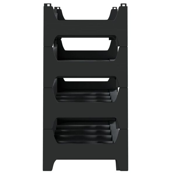 vidaXL Viinipulloteline 24 pullolle PP pinottava