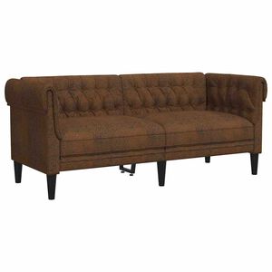 vidaXL Chesterfield-sohva Muut Ruskea 182.5 x 74.5 x 74.5 cm Tekonahka