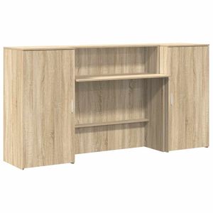 vidaXL Vastaanottop&ouml;yt&auml; sonoma tammi 200x50x103,5 cm suunniteltu puu