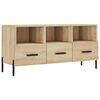 vidaXL TV-taso Sonoma-tammi 102x36x50 cm tekninen puu