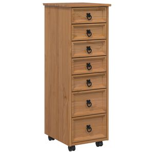 vidaXL Rullakaappi laatikoilla CORONA T&auml;ysi m&auml;nty ja engineered-wood