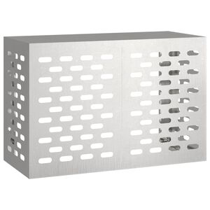 vidaXL Ilmastointilaitteen suoja Hopea 90 x 40 x 60 cm