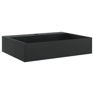 vidaXL Pesuallas 50x38x11 cm mineraali-/marmorivalu mattamusta