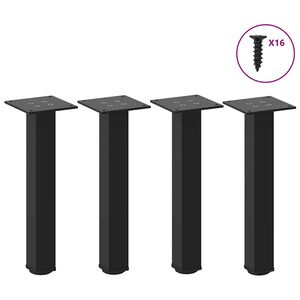vidaXL Sohvap&ouml;yd&auml;n jalat 4 kpl musta 30-32 cm ter&auml;s