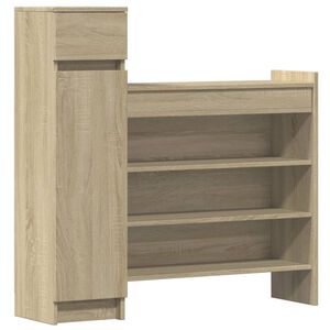 vidaXL Kenk&auml;kaappi Sonoma-tammi 100,5x28x100 cm tekninen puu
