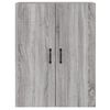 vidaXL Sein&auml;kiinnitett&auml;v&auml;t kaapit 2 kpl harmaa Sonoma tekninen puu