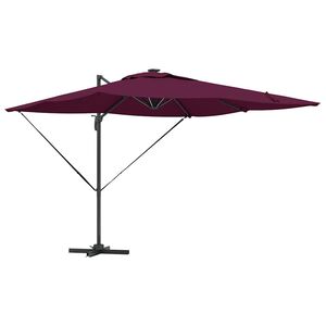 vidaXL Aurinkovarjo Bordeaux punainen 286 x 284 x 270 cm