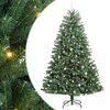 vidaXL Salkomallinen tekoinen joulukuusi Vihre&auml; 240 cm PVC ja metalli