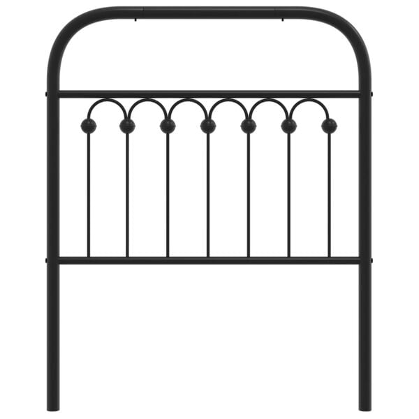 vidaXL Metallinen vaihtop&auml;&auml;ty musta 80 cm