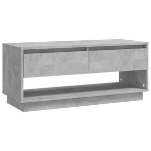 vidaXL TV-taso betoninharmaa 102x41x44 cm tekninen puu