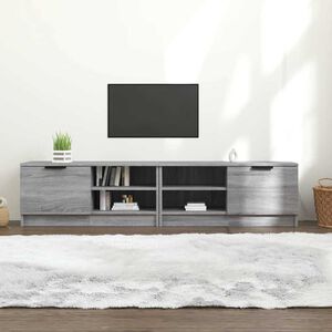 vidaXL TV-tasot 2 kpl harmaa Sonoma 80x35x36,5 cm lastulevy