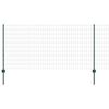 vidaXL Euroaita with Post 25 x 1 m PVC-pinnoitettu ter&auml;s Vihre&auml; Verkko