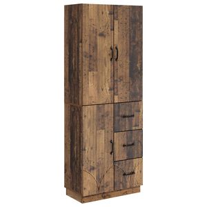 vidaXL Kaappisarja 2 pcs Vanha puu Tekninen puu