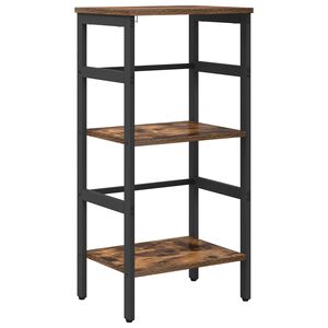 vidaXL Kirjahylly 2 tasoa 40 x 29,5 x 81 cm Tekninen puu Savup&auml;hkin&auml;