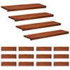 vidaXL Portaiden p&auml;&auml;llysteet 16 kpl 90 x 30 x 2 cm Ruskea