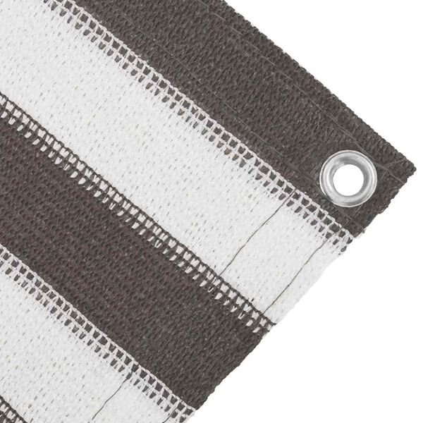 vidaXL Telttamatto antrasiitti ja valkoinen 400x400 cm HDPE