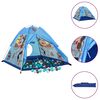 vidaXL Lasten leikkiteltta 250 pallolla sininen 120x120x90 cm