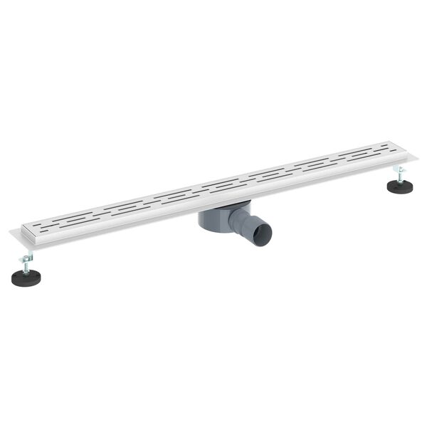 vidaXL Suihkukaivo lasikannella ja 360&deg; syphonilla Hopea 90 cm