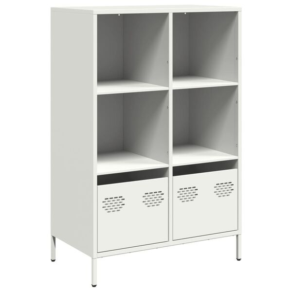 vidaXL Highboard Valkoinen 68x39x103,5 cm Ter&auml;s