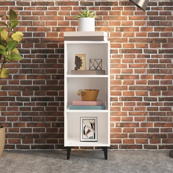 vidaXL Senkki valkoinen 34,5x32,5x90 cm tekninen puu