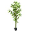 vidaXL Tekokasvi ruukulla bambu 175 cm vihre&auml;